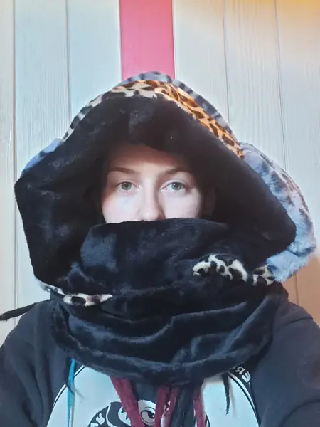 image de capuche à porter style panthère de face